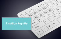 Bluetooth Klavye ve Fare Seti Taşınabilir iPad iPhone Android Tablet Windows IOS Ultra İnce Üç Modlu Çoklu Cihaz Ofis için
