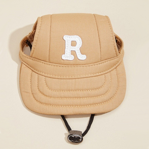 Adjustable Comfortable Eco-Friendly Breathable Small Medium Canvas Pet Hat Summer Fashion Sport Style Baseball Ear <strong>Cap</strong> <strong>Flat</strong> - Product Image 3