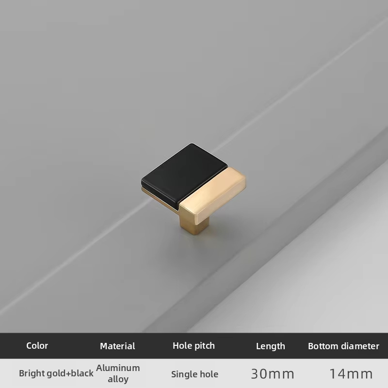 6851-Single hole gold+Black