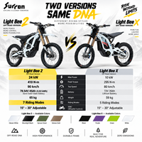 Moto tout-terrain électrique Surron Light Bee 2 2026 78.54V 45Ah semi-solide pour le tout-terrain