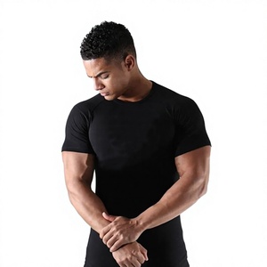 Nouveau T-shirt de course pour homme avec logo frontal, séchage rapide, anti-UV, respirant, manches courtes, fitness, entraînement, gym, vêtements décontractés - Product Image 2