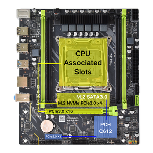 مجموعة لوحة أم جديدة من PANDL بحجم <span class=keywords><strong>M</strong></span>-ATX لأجهزة الكمبيوتر المكتبية مع معالج Intel Xeon E5 2630L V3 وذاكرة DDR4 ECC RAM 2630LV3 ولوحة أم X99 - Product Image 2