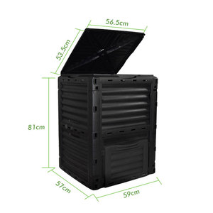Composteur de jardin en plastique pas cher, directement de l'usine, pour l'extérieur - Product Image 1