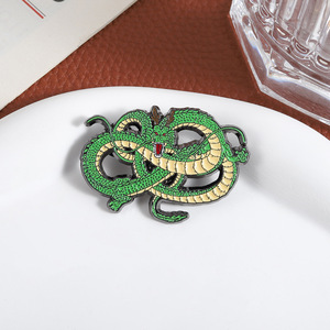Pin de Aleación de Zinc con Forma de Dragón <span class=keywords><strong>Shenlong</strong></span>, Diseño de <span class=keywords><strong>Anime</strong></span>, Accesorio de Tela Personalizado - Product Image 4