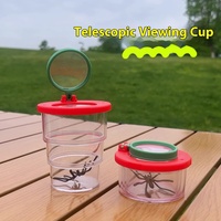 Lentille en verre de loupe de boîte d'insecte de loupe portative avec la matière plastique pour des kits d'aventure d'enfants