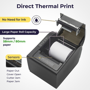 Winpal WP-A1 3-inch Máy tính để bàn 300 mm/giây hỗ trợ 58mm 80mm Máy in nhiệt BT WIFI nhận hóa đơn Vé máy in cho bán lẻ - Product Image 6