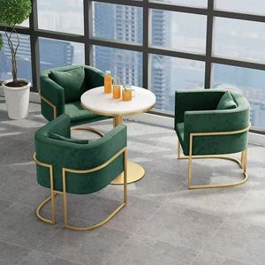 Marble luxury-style <b>table</b> and chair set - Trendy and simple home makeup <b>table</b> for two people - Backrest chair - Product Image 1