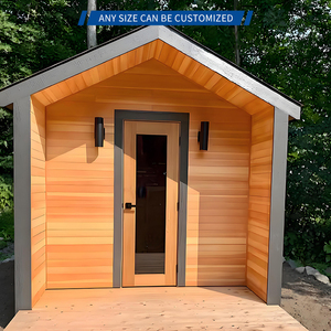 Cabine de sauna Spire de luxe ultime, en cèdre de haute qualité, salle de <span class=keywords><strong>SPA</strong></span> privée, design moderne pour villa haut de gamme, hôtel, 6 à 8 personnes - Product Image 3