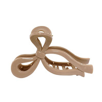 Grande pince requin en polyuréthane avec nœud en ruban fait main, élégante, pour chignon, accessoire de coiffure pour femme