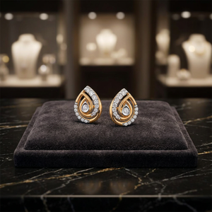 Yellow Gold Diamond <b>Stud</b> Round Brilliant Cut Lab Grown Diamonds Women's Classic Style Everyday Wear 10K 14K 18K 925 & 935 <b>Silver</b> - Product Image 1