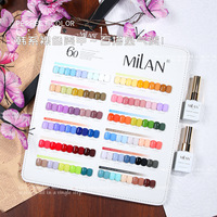 Ensemble de vernis à ongles en gel UV 60 couleurs de Milan Designer, imperméable, séchage rapide, écologique, pour salon de manucure DIY