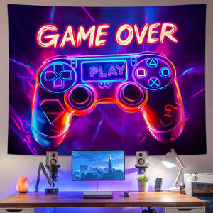 Personnalisé Bohème <span class=keywords><strong>Psychédélique</strong></span> Champignon Tapisserie <span class=keywords><strong>UV</strong></span> Réactif <span class=keywords><strong>Tenture</strong></span> Murale Glowing LED Effet Lumière Partie Salle Décor Art Affichage - Product Image 6