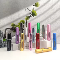 Échantillon gratuit flacon présentoir de parfum teinté sexy personnalisé de 10ml atomiseur rond rechargeable vaporisateur de parfum décant avec logo