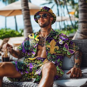Conjunto <span class=keywords><strong>de</strong></span> camisas <span class=keywords><strong>de</strong></span> verano personalizadas <span class=keywords><strong>para</strong></span> hombre con sombrero <span class=keywords><strong>de</strong></span> cubo, camisa hawaiana, conjunto <span class=keywords><strong>de</strong></span> trajes <span class=keywords><strong>de</strong></span> playa, conjuntos Jouvert, fabricante <span class=keywords><strong>de</strong></span> <span class=keywords><strong>disfraces</strong></span> <span class=keywords><strong>de</strong></span> Carnaval - Product Image 3