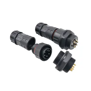 5Ways Led Wire Joint M20 Wire to Power Pump Waterproof Cables IP68 Plastic Male Female Connector with Solder Terminal