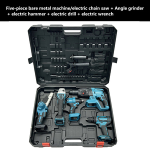 21V Cordless Power <b>Tools</b> Kit Brushless Hammer Drill Wrench <b>Angle</b> <b>Cutting</b> <b>Tool</b> Set 3-5Pcs OEM 3.0Ah Battery Hard KHC-XQD-4Set 21V - Product Image 6