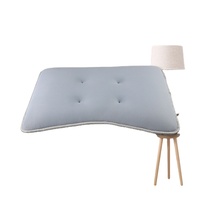 Coussin de soutien cervical pour adulte, forme cale, à ondulations, avec refroidissement électrique, personnalisable, en tissu maille aérée sandwich 3D 4D