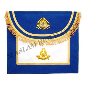 Purple Scottish Rite Master Mason Apron | Custom Made Purple Past Master Apron - Product Image 2
