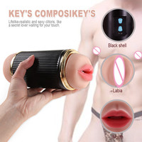 Juicy Lamour 0,71 kg 2-in-1 Vibrierender Oral- und Vaginal-Masturbator für Männer Blowjob-Maschine Sexspielzeug für Männer