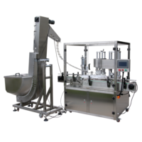 Ligne de machines d'emballage automatiques de haute précision pour le remplissage, le bouchage et l'étiquetage de boîtes/bouteilles de granulés pour les noix/bonbons/riz/popcorn