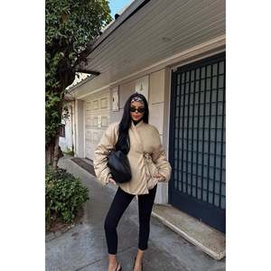 Manteau d'hiver en duvet Chleo pour femme, crème, doux et élégant - Product Image 5