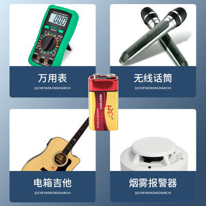 Оптовая продажа заводских батареек 9В (цинк-угольные) для фонариков, мультиметров, сигнализаций, цилиндрические батарейки - Product Image 3