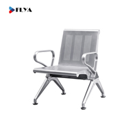 Chaise de repos en acier inoxydable couleur argent pour aéroport et plage, chaise visiteur, chaise d'attente d'aéroport – Bonnes ventes