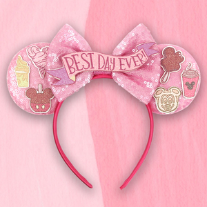 Diadema de Tela con Orejas de Animales de Dibujos Animados para Niños, con Letras de Colores y Lazo de Lentejuelas, Accesorios para el Cabello, Disfraz de Parque de Atracciones - Product Image 4