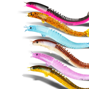 Trucs de pêche Simulation Loach Appât souple Pêche bionique Loach Leurres Appâts avec <span class=keywords><strong>crevettes</strong></span> Huile Odeur Glitter Chips - Product Image 4