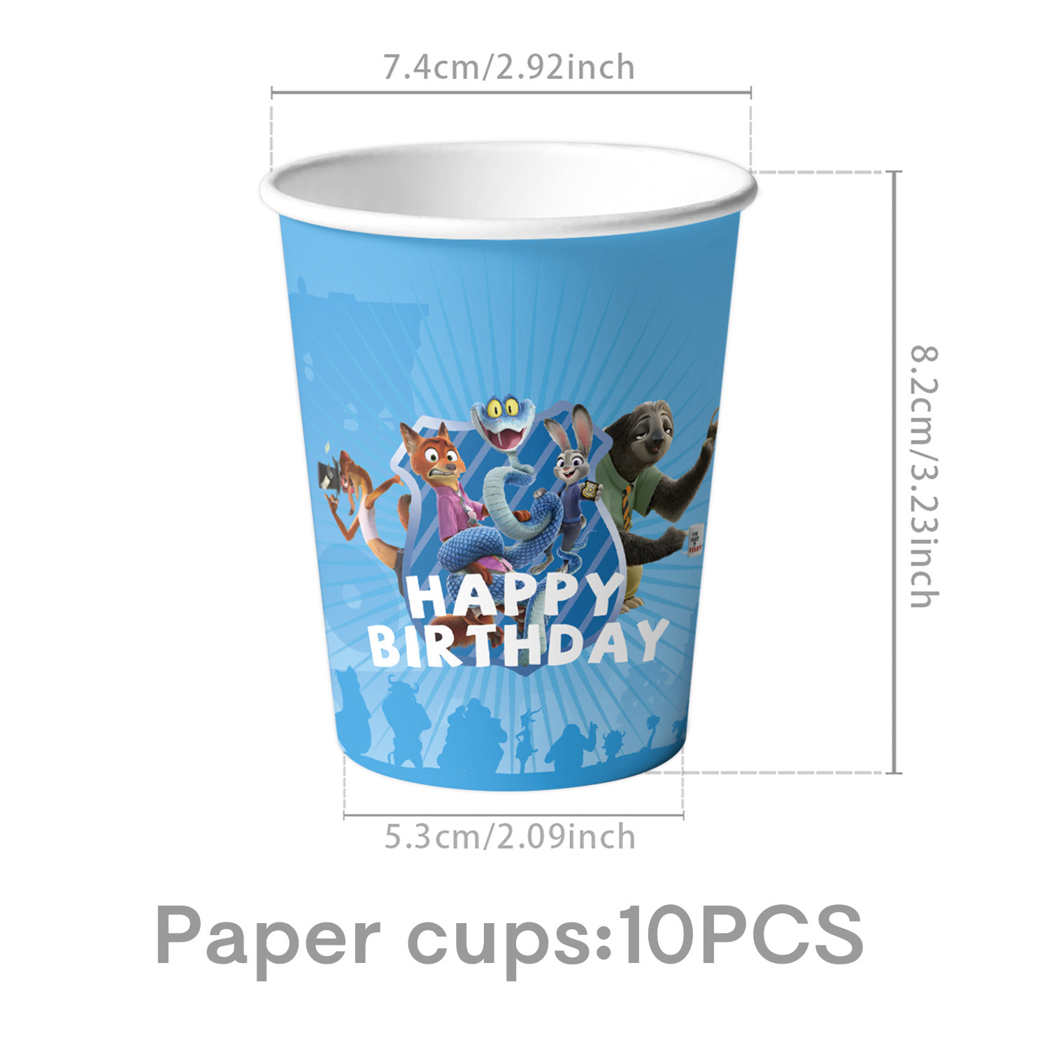 16 gobelets en papier de 9 oz