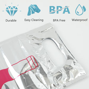 Foshan Offre Spéciale <span class=keywords><strong>dessin</strong></span> <span class=keywords><strong>animé</strong></span> imprimé vin refroidisseur sac léger Portable isolé pliable rouge vin glace sac refroidissement boissons fêtes - Product Image 4