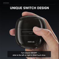 Rasoir électrique intelligent mini ENCHEN 6S à double lame magnétique, rasoir portable pour hommes, marque privée