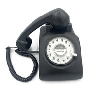Téléphone sans fil à cadran rotatif classique de style rétro à l'ancienne Sonnerie électronique pour téléphone de livre d'or audio de mariage