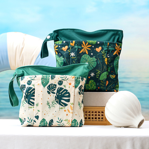 Felice flauto personalizzato stampa lavabile borsa per bambini pannolini di stoffa portatile a secco/umido borsa per il trucco dell'<span class=keywords><strong>asilo</strong></span> - Product Image 4