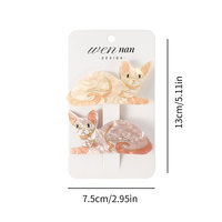 Barrettes à cheveux en acétate motif chat Sphynx mignon, pinces à cheveux animaux pour filles, épingles latérales pour femmes, décoration capillaire
