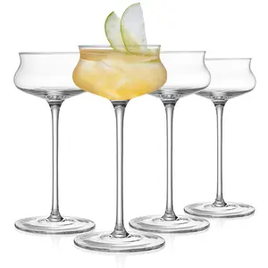 Swan Cocktail Glass 6 oz Creative Drinking Glasses Unique Wine Glasses Margarita Glass Martini Glasses Suitable for Cocktail, Wine, Martini, Tequila