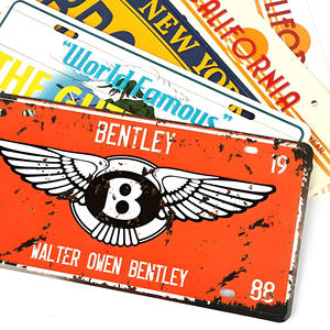 Material de Aleación de Aluminio con Acabado Brillante para Matrículas de Vehículos, Estilo Americano Creativo, Adorno Automotriz - Product Image 2