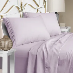 New Design Queen Bed Sheet Sets 4 Piece Bed Sheet Set Microfiber Bed Sheet Set