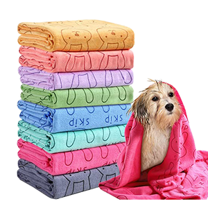 Pet Grooming Towels Absorbent Microfiber <strong>Cat</strong> Drying Towel Bathroom Stocked - Product Image 1