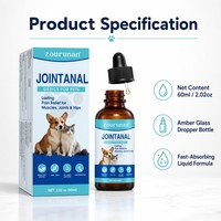 Gotas Zourunan para la Comodidad Articular de Mascotas 60ml 2.02oz, Extracción Avanzada de CO2, Gotero de Vidrio Ámbar, Bienestar Diario para la Movilidad de las Patas, Venta al por Mayor