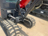 Mini-excavatrice Yanmar VIO17 d'occasion 100% d'origine japonaise, zéro recul, 1,7 tonne, moteur Yanmar, cabine fermée avec climatisation, prix bas
