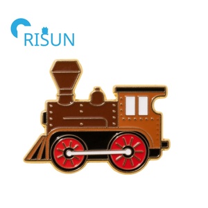 Épingle d'étiquette de train pour moteurs à vapeur en métal Insigne ferroviaire Trolleybus Tramway Pinback Épingle d'attache Épingles d'émail de voie de train personnalisées - Product Image 6