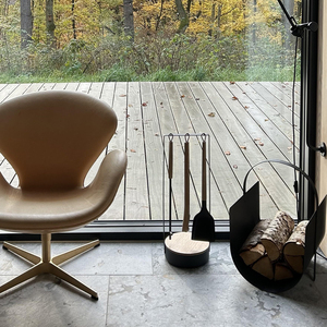 Offre Spéciale : Ensemble d'outils et accessoires modernes en métal pour foyer, <span class=keywords><strong>cheminée</strong></span> et brasero - Product Image 4