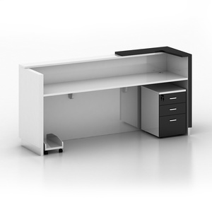 2022 Modern Adjustable White Reception <b>Desk</b> for Beauty Salon & Office/hospital White Panel Front <b>Desk</b> - Product Image 4