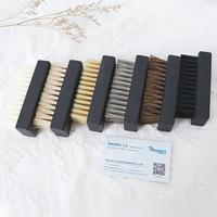 Ensemble de brosses de nettoyage pour chaussures de sport, avec manche en bois, poils doux, moyens ou durs, logo personnalisé, fabrication en usine