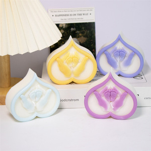 Molde de Silicona con Forma de Corazón para Velas, Jabones y Cera, Fácil de Desmoldar, Reutilizable, No Tóxico, para Regalos DIY - Product Image 3