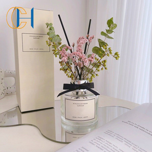 C & H 2023 Ins popüler cam şişe çiçek sopa kamış difüzörler Set ev dekor lüks koku bahar kamış difüzör kutusu - Product Image 4