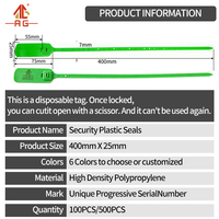 M0024 Sceau en plastique, Sceau de sécurité en plastique, Fournisseur de sceaux en plastique, Cordon de scellage pour étiquettes