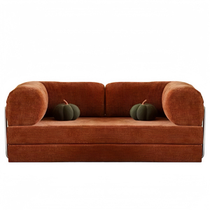 Traditional Convertible <strong>Sleeper</strong> Sofa Bed Set for <strong>Small</strong> Apartments Fabric Upholstery Extendable &amp; Portable Easy Storage - Product Image 3