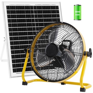 Ventilador Solar Recargable Vantone de Aluminio con 3 Aspas, Ventilador de Corriente Alterna Recargable con Energía Solar para el Hogar y Campamentos al Aire Libre TYF-002 Recargable - Product Image 3
